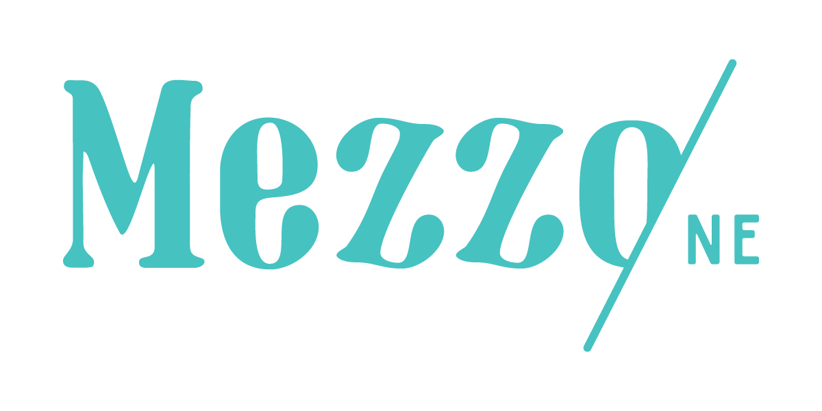 a teal version of the metro zero logo on a green background
